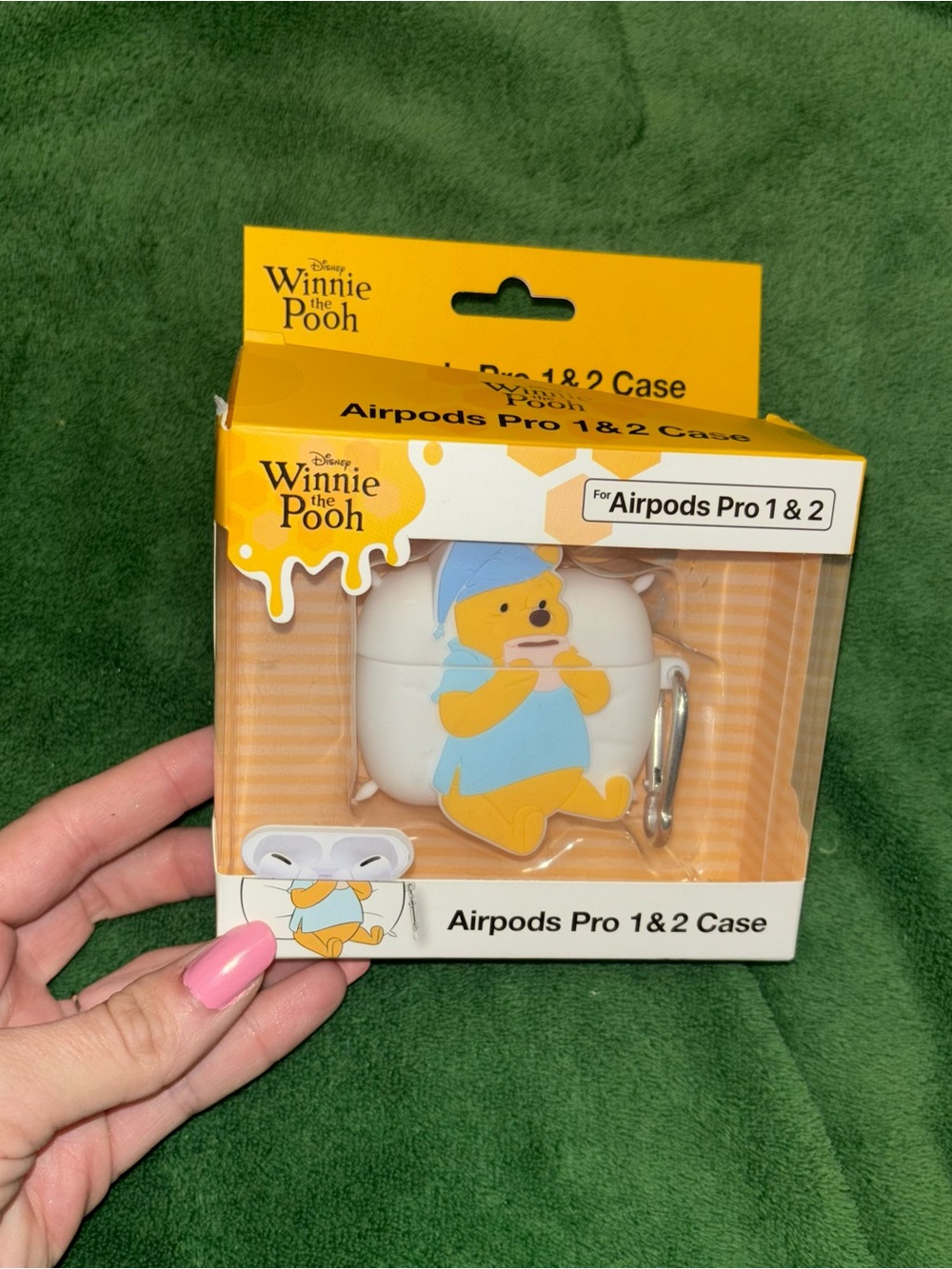 Disney Winnie the Pooh AirPods Pro Case - Yellow & Pink - Picture 1 of 7